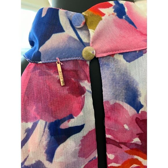 MISA Los Angeles Victorine Pink Floral High Low Dress NWT MSRP $460 - Picture 7 of 10